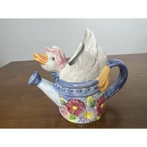 VTG Fitz and Floyd Gooseberry Lane Mother Duck Creamer Pitcher